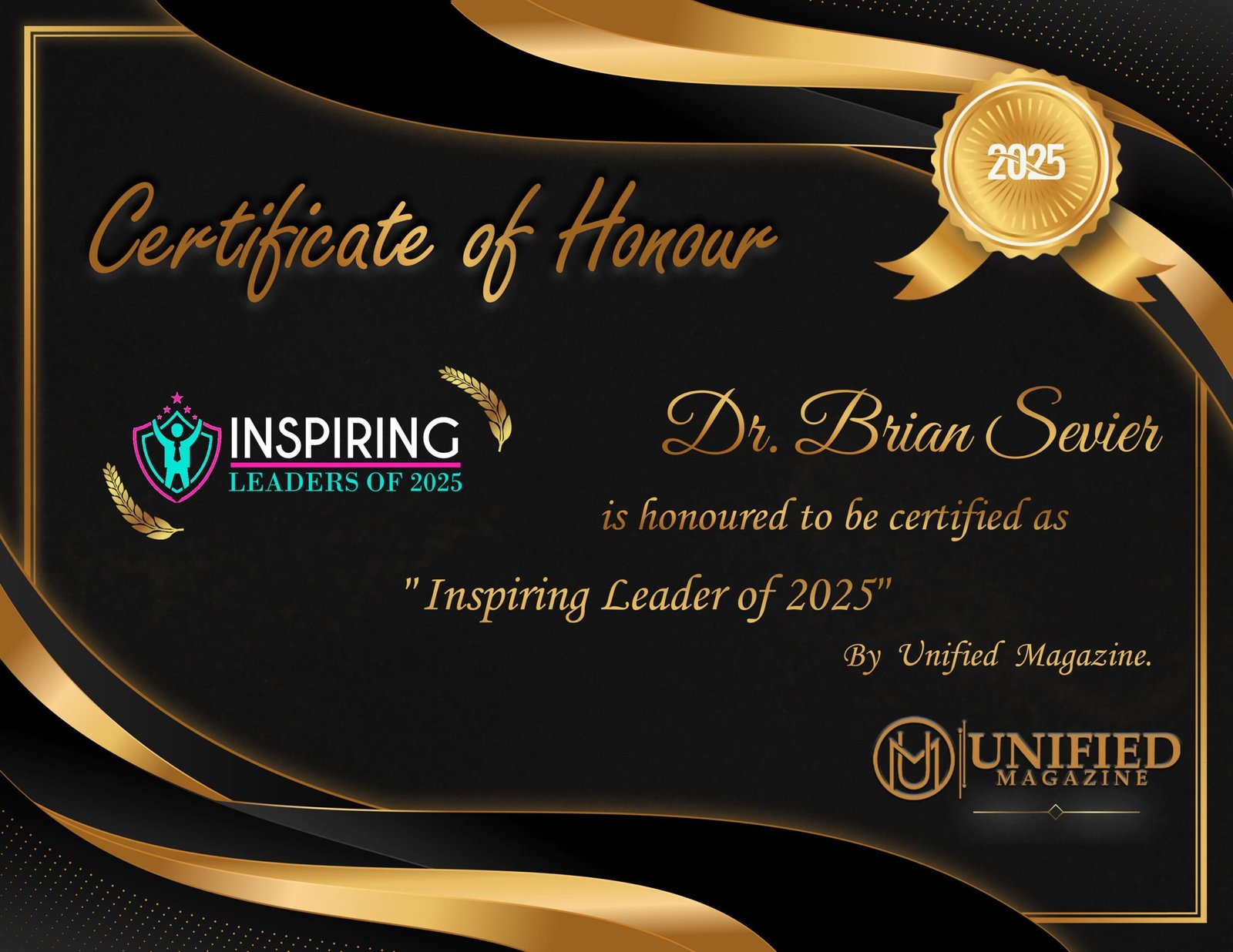 Brain Sevier - Certificate